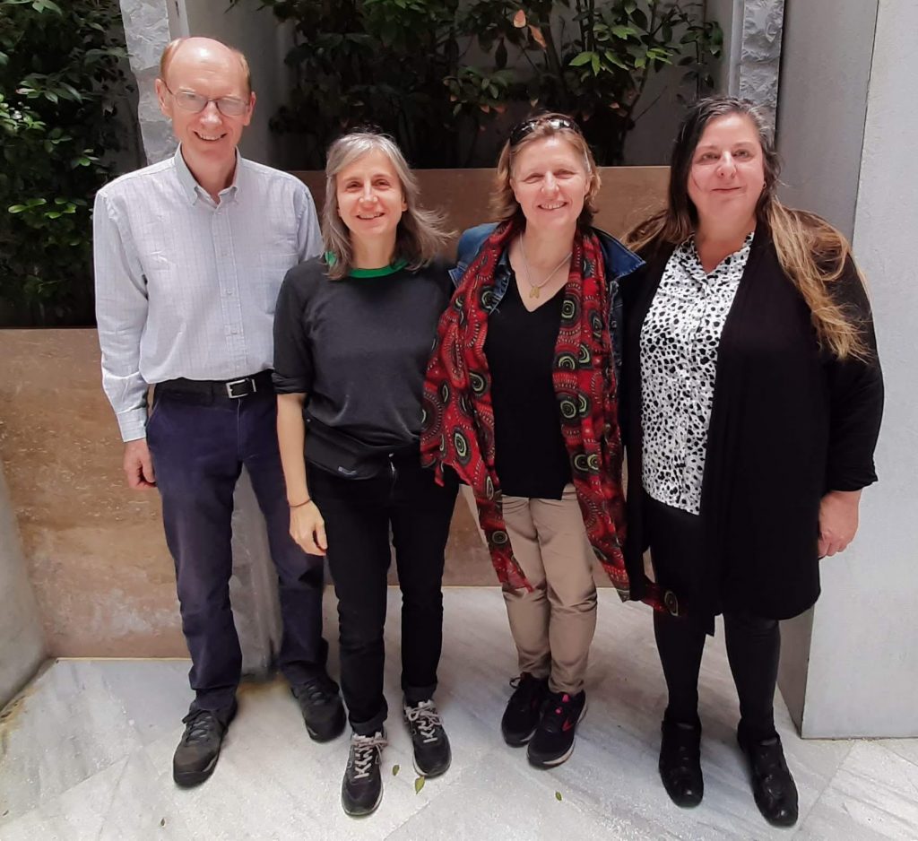 Photograph of staff from Stirling attending the meeting in Heraklion